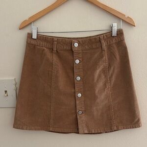 Celebrity Pink Brown A-line Mini Skirt